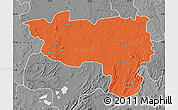 Political Map of Manono, desaturated
