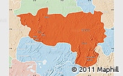 Political Map of Manono, lighten