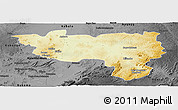 Physical Panoramic Map of Manono, darken, desaturated