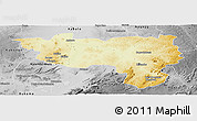 Physical Panoramic Map of Manono, desaturated