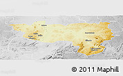 Physical Panoramic Map of Manono, lighten, desaturated