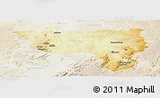 Physical Panoramic Map of Manono, lighten