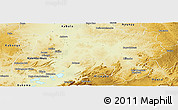 Physical Panoramic Map of Manono