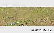 Satellite Panoramic Map of Manono