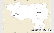 Classic Style Simple Map of Manono, single color outside