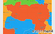 Political Simple Map of Manono