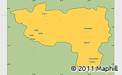 Savanna Style Simple Map of Manono, cropped outside