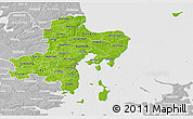 Physical 3D Map of Arhus, lighten, desaturated