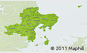 Physical 3D Map of Arhus, lighten