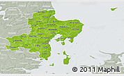 Physical 3D Map of Arhus, lighten, semi-desaturated