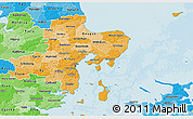 Political Shades 3D Map of Arhus