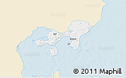 Classic Style 3D Map of Ebeltoft, single color outside