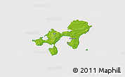 Physical 3D Map of Ebeltoft, cropped outside
