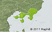 Physical 3D Map of Ebeltoft, semi-desaturated