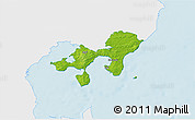 Physical 3D Map of Ebeltoft, single color outside