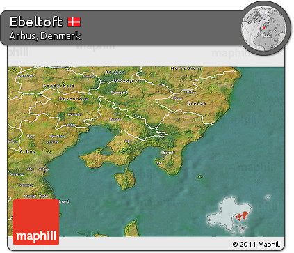 Satellite 3D Map of Ebeltoft