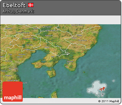 Satellite 3D Map of Ebeltoft