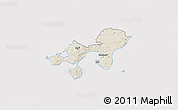 Shaded Relief 3D Map of Ebeltoft, cropped outside