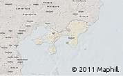 Shaded Relief 3D Map of Ebeltoft, semi-desaturated
