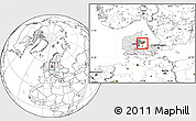 Blank Location Map of Ebeltoft, highlighted country, highlighted parent region