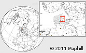Blank Location Map of Ebeltoft, highlighted country