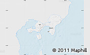Silver Style Map of Ebeltoft, single color outside