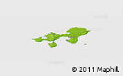 Physical Panoramic Map of Ebeltoft, cropped outside