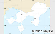 Classic Style Simple Map of Ebeltoft, single color outside