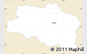 Classic Style Simple Map of Hinnerup, single color outside