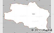 Gray Simple Map of Hinnerup, cropped outside
