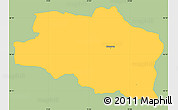 Savanna Style Simple Map of Hinnerup, single color outside