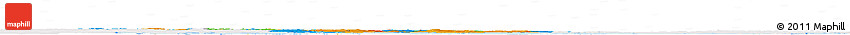 Political Horizon Map of Arhus, single color outside