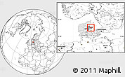 Blank Location Map of Midtdjurs, highlighted country, highlighted parent region