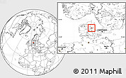 Blank Location Map of Midtdjurs, highlighted parent region