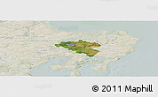 Satellite Panoramic Map of Midtdjurs, lighten