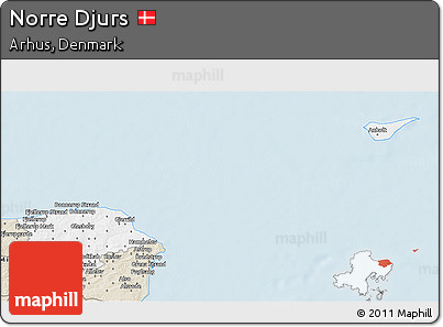 Classic Style 3D Map of Norre Djurs