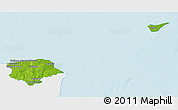 Physical 3D Map of Norre Djurs, single color outside