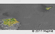 Satellite 3D Map of Norre Djurs, desaturated