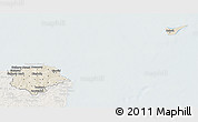 Shaded Relief 3D Map of Norre Djurs, lighten