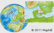 Physical Location Map of Norre Djurs