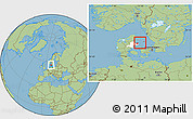 Savanna Style Location Map of Norre Djurs, highlighted parent region