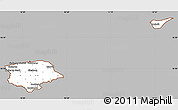 Gray Simple Map of Norre Djurs, cropped outside