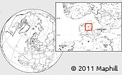 Blank Location Map of Randers