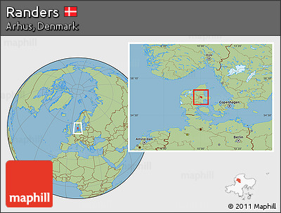 Savanna Style Location Map of Randers