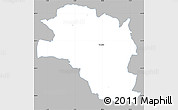 Gray Simple Map of Randers, single color outside