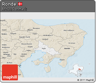 Classic Style 3D Map of Ronde