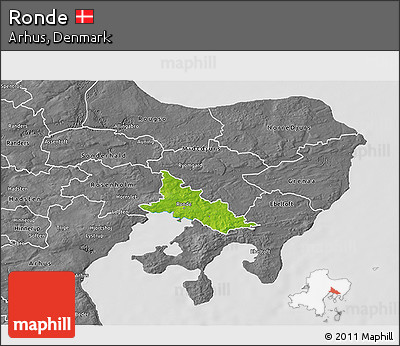 Physical 3D Map of Ronde, desaturated