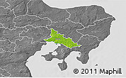 Physical 3D Map of Ronde, desaturated