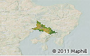 Satellite 3D Map of Ronde, lighten