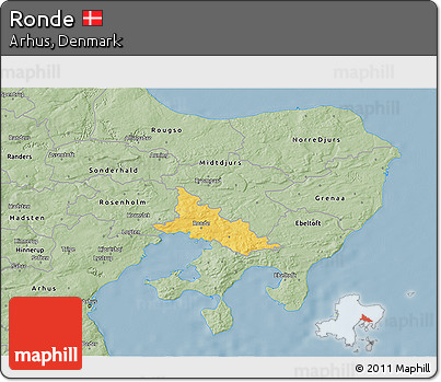 Savanna Style 3D Map of Ronde
